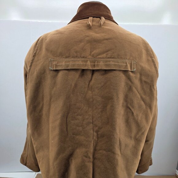 Vintage CARHARTT CB256 XL Hunting Jacket Blanket Lined Game Pouch Made in USA - Picture 2 of 13